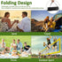 Foldable Beach Chair with Storage Bag, Collapsible Sun Lounger, Lightweight Camping Chair, Black