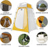 Pop-up Tent Changing Room 120x120x190 cm, Foldable Outdoor Camping Shelter with Inner Pocket, Multicolored