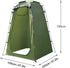 Pop-up Tent Changing Room 120x120x190 cm, Foldable Outdoor Camping Shelter with Inner Pocket, Multicolored