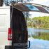 Universal Mosquito Net for Car Tailgate with Magnetic Attachment, Black, 210x165cm, Mosquito and Sun Protection for Camping and Motorhome Outdoors