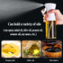 1PC Oil Spray 220 ml, BPA-free Glass Bottle for Cooking & Grilling, Even Spray, Compatible with Oil and Vinegar, Black
