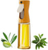 1PC Oil Spray 220 ml, BPA-free Glass Bottle for Cooking & Grilling, Even Spray, Compatible with Oil and Vinegar, Orange