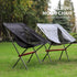 Lightweight Folding Camping Chair with Carry Bag, Padded Collapsible Sun Chair for Hiking, Portable and Comfortable, Beige