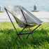 1 Pack Lightweight Folding Camping Chair with Carry Bag, Padded Collapsible Sun Chair for Hiking, Gray, Aluminum