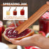 Slim wooden Spurtle - Sourdough spatula for baking and cooking - Smooth wooden finish - 28 cm Spurtle spoon for starter, flour and mixing - Natural wooden Spurtle spatula