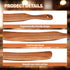 Slim wooden Spurtle - Sourdough spatula for baking and cooking - Smooth wooden finish - 28 cm Spurtle spoon for starter, flour and mixing - Natural wooden Spurtle spatula