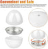Egg cooker - Pressure cooker with 4 eggs for hard and medium-boiled eggs - Fast microwave egg cooker - Cooking time of 9 minutes - User-friendly microwave egg poacher