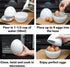 Egg cooker - Pressure cooker with 4 eggs for hard and medium-boiled eggs - Fast microwave egg cooker - Cooking time of 9 minutes - User-friendly microwave egg poacher