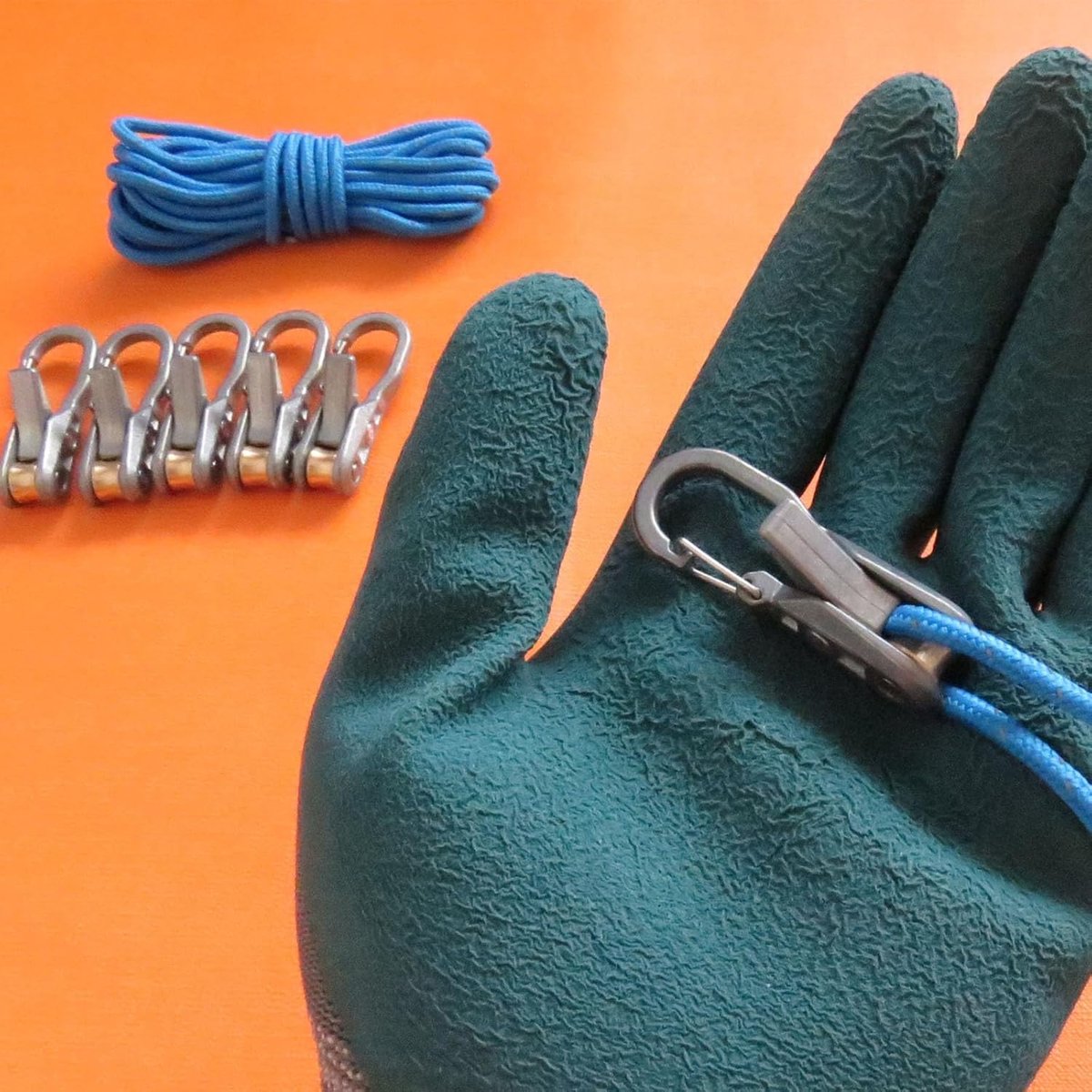 Paracord Adjusters 6-pack – With locking buckle, camping/boat