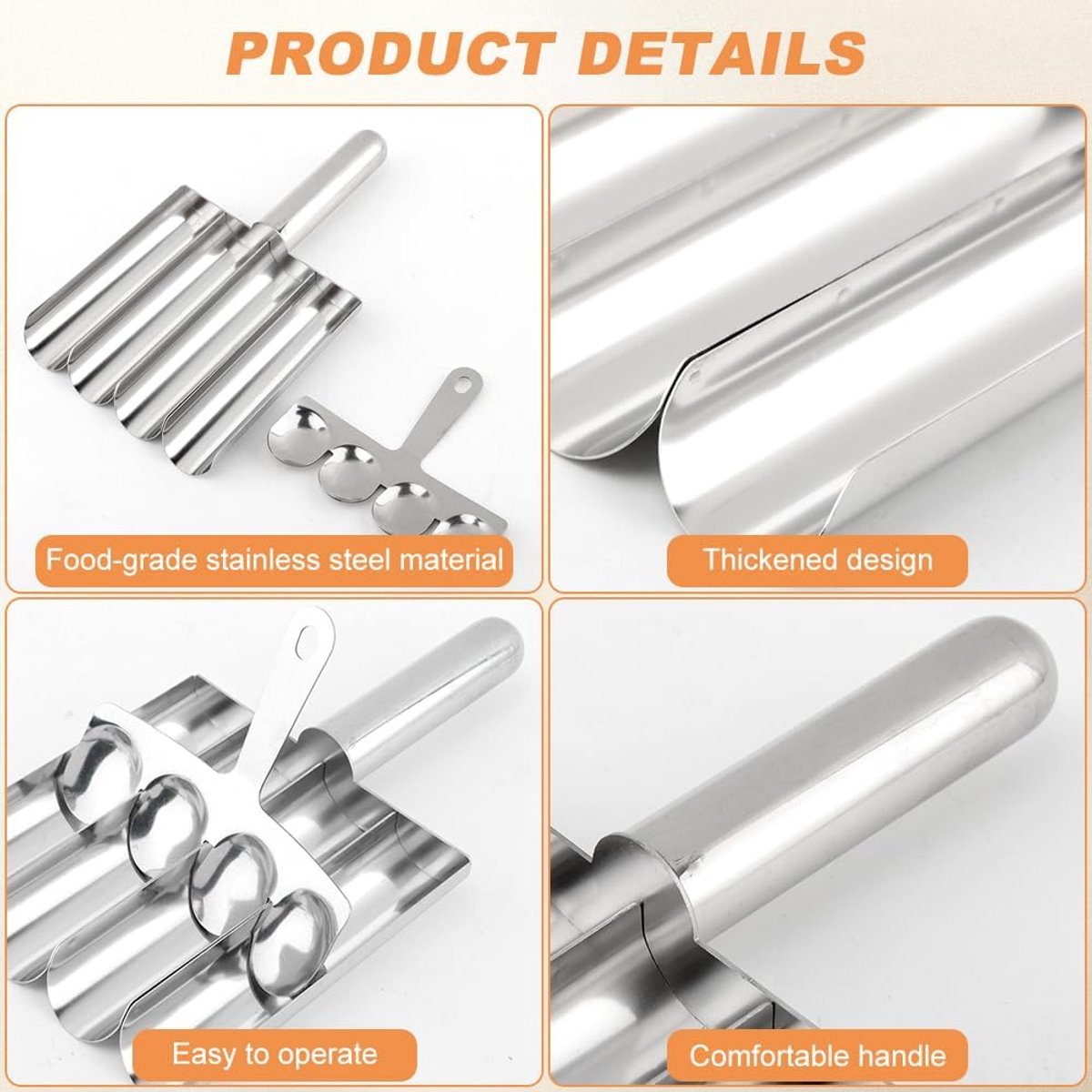 Meatball maker, stainless steel non-stick meatball maker, portable meatball scooper kitchen restaurant must-have meatball maker set, home cooking tools