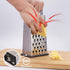 Box Grater - Graters - Stainless Steel - 4-Sided - Table Grater - Tower Grater - Kitchen Grater with Handle - Cheese Grater - Hand Graters - Cooking - Kitchen Utensils - Dishwasher Safe - Silver