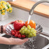 Steamer Basket - Vegetable Steamer - Stainless Steel - Steaming Rack - Steamer Basket Pan - Adjustable - Foldable Steamer Basket - Diameter 24 Cm - Steam Flower - Steamer Basket - For Vegetables, Pans and Various Cooking Processes - Silver - 1 Piece