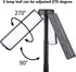 Camping Lamp - Tent Lamp - Rechargeable Telescopic Camping Light - Outdoor - LED Lamp - Hangable - Rechargeable - With Hook and Flashlight - For Camping, Hiking, Power Outages, Emergencies - Black - 1 Piece