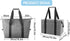 Cooler Bags - Lunch Bag - Foldable Cooler Bag - 20 L - 30x27x19 Cm - Insulation - 300D Oxford Cloth - Handle Strap - Cooler Bag - Lunch Bag - Insulated Cooler Bag - Picnic Bag - Cooler Bag Lunch - Handbag - Shopping Bag - Grey - Sustainable