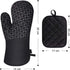 Oven Mitts - 4-piece - Professional Oven Gloves - Practical Pot Holders - Cooking Gloves - Heat Resistant - Christmas Gift - Fire Retardant - heat - insulation - Comfortable - Safe - very for Festivals / Parties / Baking / Grilling
