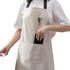 Kitchen Apron - 2 Pieces - Professional Cooking Apron - For Ladies and Gentlemen - Hospitality Apron - Easily Adjustable - Pottery Apron - Painting Apron - Crafts - For Men's Workshops - Denim Aprons - Bartenders - Carpenter's Apron - Barbecue Aprons