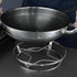 Pan Rack - Pot Stand - Stainless Steel Grill Holder - Steam Grid - Cooking Stand - Pan Trimmer - Pot Trimmer - Scratch-Resistant - Heat Resistant - For Hot Dishes - Pan Accessories - Round - Stainless Steel