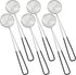 6 Pieces - Fondue nets - Stainless steel fondue nets - Fondue net - Fondue nets - Fondue baskets - Fondue strainer - with handle - for boba pearls, pasta, tortellini, meatballs and cooking