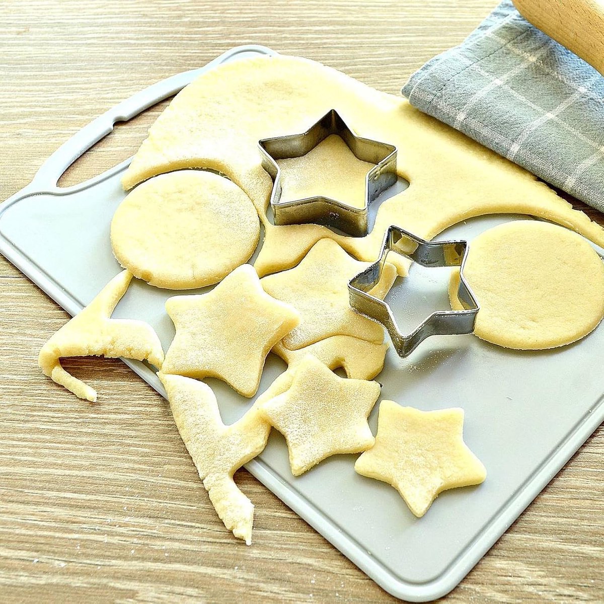 pieces - Cooking rings - star-shaped cookie mold - star-shaped cookie cutters - loaf pan - small cookie cutters - dessert rings - cake rings - baking molds - molds - for baking and cooking cakes, mousses, and desserts - silver