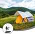 4 pieces - 2m - heavy duty rope hanger - hanger rope - adjustable - plant hanging rope - lamp hanging rope - tent canopy rope stopper buckle - tent guy lines - with pulley - outdoor accessories - for camping and hiking outdoors - black