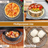 Grill - Grill grate - Grill accessories - Stainless steel grill - Round grill - Cooking and cooling rack - With support legs - For outdoor grilling - Silver - 18 cm/7.1"