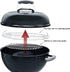 34cm Dia replacement cooking grates - Grill grate for charcoal barbecue - Replacement part for 34 cm charcoal grills