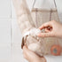 5 pieces - Vegetable bag - Fruit bag - 48*11 cm - Storage bag - hanging mesh bag - reusable large bag for cooking seafood - washable bags - for vegetables and fruit for the kitchen, fridge, potato, onion, garlic, vegetables and fruit - beige
