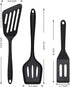 Spatulas - 3 pieces - Spatula Silicone - BPA free - Non-stick coating Silicone Cooking Utensil Set, Slotted spatula, heat resistant spatula, fish spatula, spatula kitchen utensils, for coated pots - Non-stick