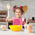 Set of 11 pieces - Kitchen apron - Kitchen - Children's cooking apron tool set - pink red - 28*23.5*2.8cm - cloth