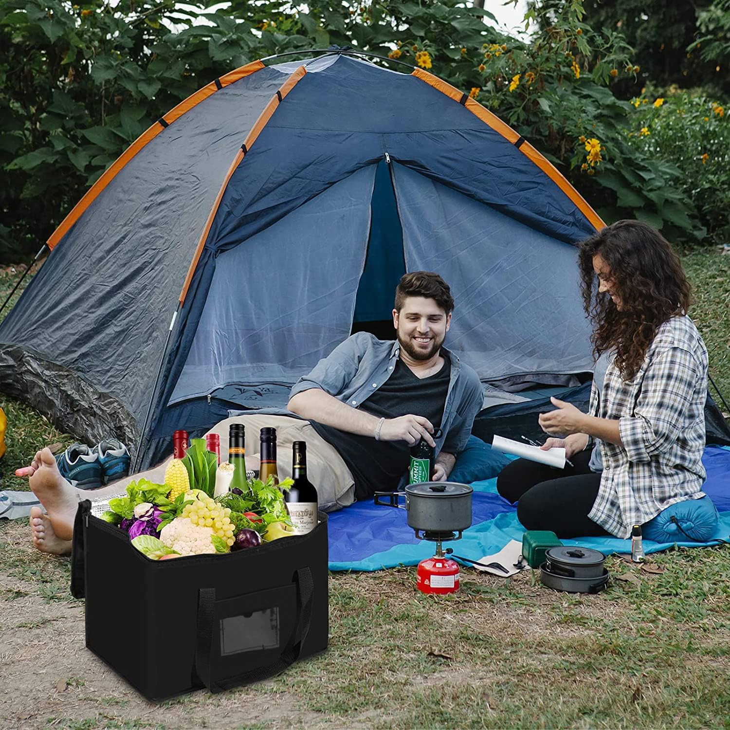 Cooler Bag 40L Insulated Soft Cooler Bag for Picnic Grocery and Food Delivery