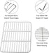Small Baking Rack Set of 2, Stainless Steel Metal Roasting Cooking Racks, Size – 8.6"x6.2", Non Toxic & Rust Free, Fit for Small Toaster Oven, Dishwasher Safe
