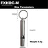 2PCS Mini Stainless Steel Survival Whistle Perfect for Camping, Hiking and Boating Loud Emergency Whistle with Far Distance Rang for Sporting Events and Call Your Dog，Keychain Included