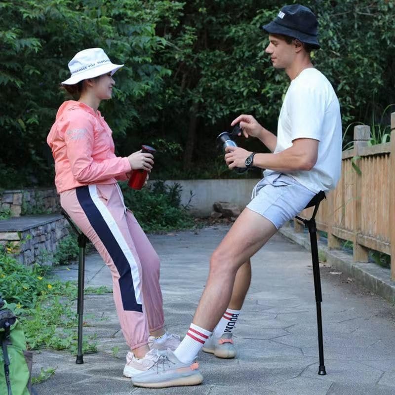 One Leg Adjustable Stool,Camping Folding Stool,one Leg Chair,Telescoping Stool,Collapsible Retractable Stool,Suitable for Outdoor Hiking,Picnic,Travel