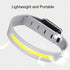 Lamp - Running Lamp - Bicycle Lamp - With reflective arm and wrist strap - 3 light modes - Rechargeable - Flashing outdoor lamp, a safe choice for running, jogging, cycling and walking in the dark.