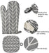 Set of 6 - Oven Mitts and Heat Resistant Mat - Microwave Gloves and Heat Resistant Oven Mat - Cooking Specific