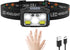 Headlamp LED Rechargeable - Headlight - 2-Pack LED Headlamp - Rechargeable - Ultralight, High Brightness - Waterproof Headlamp Flashlight, Suitable for Hiking, Camping, Running, Fishing and Hunting