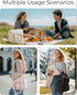 Cooler Bags - Lunch Bag - Handle Strap - Cooler Bag - Lunch Bag - Insulated Cooler Bag - Picnic Bag - Suitable for work, office, travel and picnics（Pink）