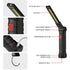 Rechargeable LED Work Light 2 Pack Magnetic COB USB Torch 5 Modes 360° Camping Lamp for Workshop Garage Emergency Auto Inspection Lighting{YG}