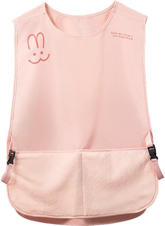 Kitchen Apron - Breathable Cooking Apron - Vest Style - With Towel - Suitable for Cooking, Baking, Gardening, Grilling and Crafting（Pink）