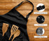 Two-piece kitchen aprons - Waterproof and stain resistant - Professional cooking aprons - Unisex - Suitable for various purposes including catering, pottery, painting, woodworking, etc. - With two large, practical pockets - Black