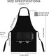 Two-piece kitchen aprons - Waterproof and stain resistant - Professional cooking aprons - Unisex - Suitable for various purposes including catering, pottery, painting, woodworking, etc. - With two large, practical pockets - Black