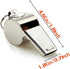 Whistle - 2-piece - Stainless steel sports whistle with lanyard - High volume whistle for survival and rescue - Suitable for coaches, referees and match officials