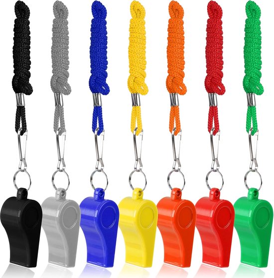 Whistles - 7 items - Emergency whistles - Coaches who whistle with ropes - Sports whistles - Loud and clear whistles for referees - Emergencies in training halls