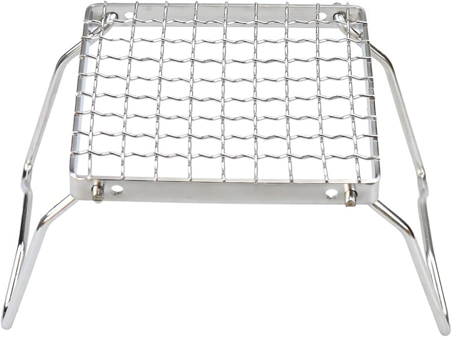 Folding Camping Grill - Stainless Steel 304 Cooking Grate with Folding Legs - Portable Charcoal and Cooking Stand - Lightweight BBQ Rack for Camping, Hiking and Backpacking