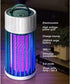 Outdoor Mosquito Trap - Rechargeable with UV Light (365 nm) - Silent and Portable - Can Also Be Used as a Night Light