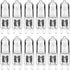 Halogen lamp - G9 Clear halogen lamp - Warm yellow light - 230V 28W - Suitable for pendant lamps - 10 pieces