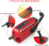 Emergency Radio Solar Wind-Up - Model 2025 - 2000 mAh Power Bank - AM/FM Radio with Flashlight & SOS - Emergency Kit for Camping & Disasters - Red