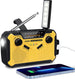 Emergency Solar Radio Wind-Up - Model 2025 - 2500 mAh Power Bank - AM/FM Radio with Flashlight & SOS - Emergency Kit for Camping & Power Outages - Red
