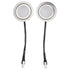 2pcs Range Hood Light Bulbs, Stainless Steel Range Hood LED Light Replacement Recessed Kitchen Range Hood Light