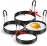 Eggs Rings, 4 Pack Stainless Steel Egg Cooking Rings, Pancake Mold for frying Eggs and Omelet 3.7" x 2.4" x 1.6"